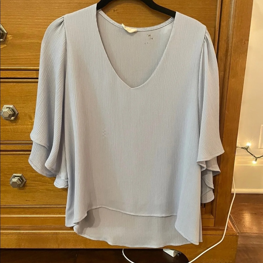 Flowy Solid Blouse Top